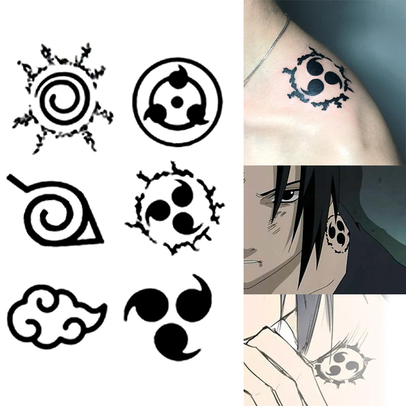 Logo Model Kit - Anime Naruto Adesivi per tatuaggi Giocattoli
