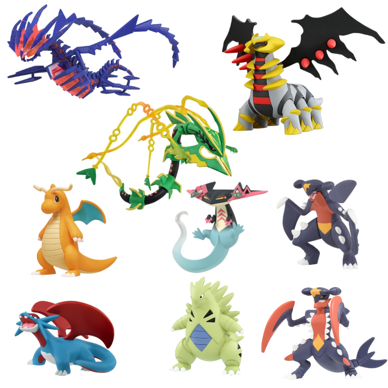 Model Kit Rayquaza - Figure Pokémon Originali TAKARA TOMY Tipo