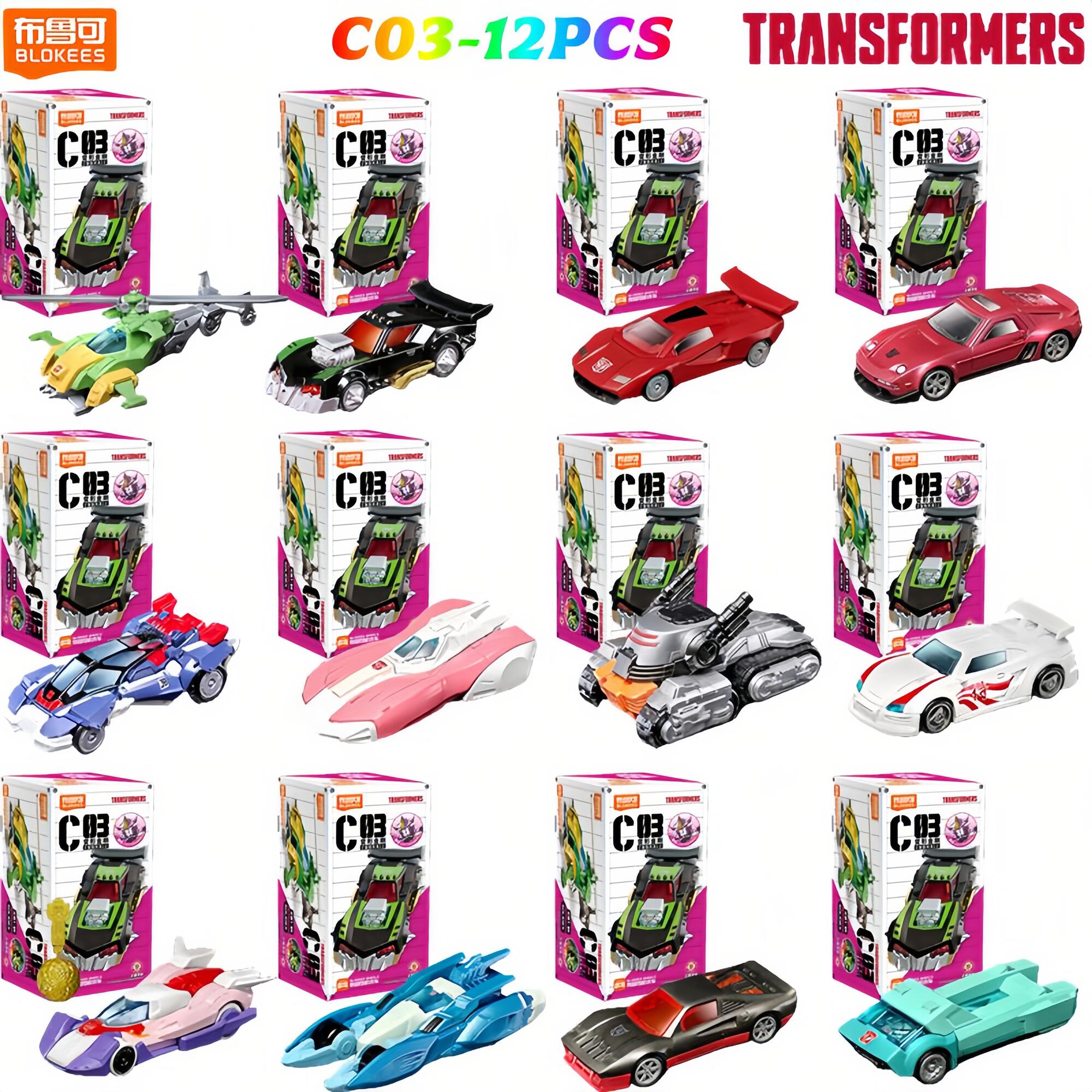 Model Kit Rodimus - Blokees Transformers C03 12 Pezzi Optimus