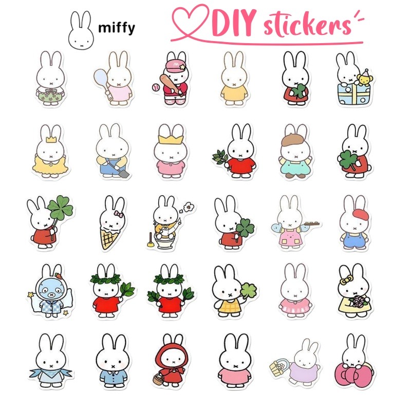 Model Kit Game - Adesivi Miffy Creativi e Colorati, Stile