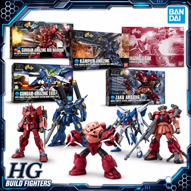 Model Kit Zaku - Bandai Originale HGBF 1/144 Amazing Exia