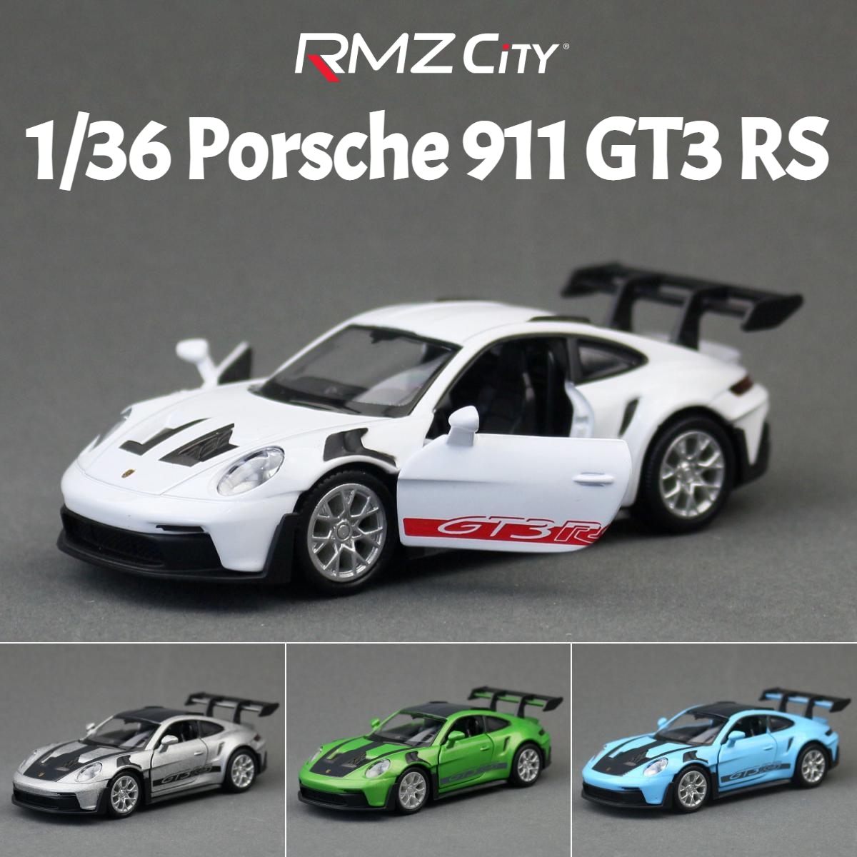 Model Kit Porsche 911 - 1/36 Porsche 911 GT3 RS Giocattolo