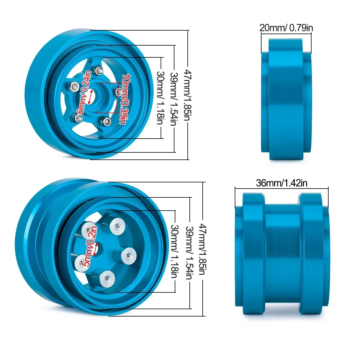 Ruote Beadlock in alluminio pe - Model Kit Tamiya recensione e prezzo