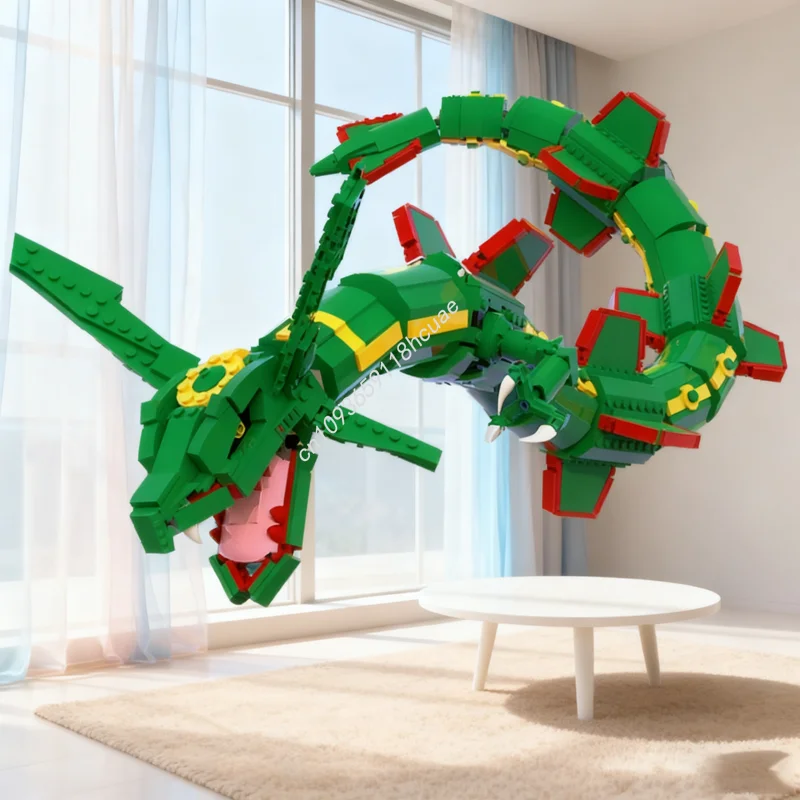 1417 pz MOC Pokemon Rayquaza M - Model Kit Rayquaza recensione e prezzo