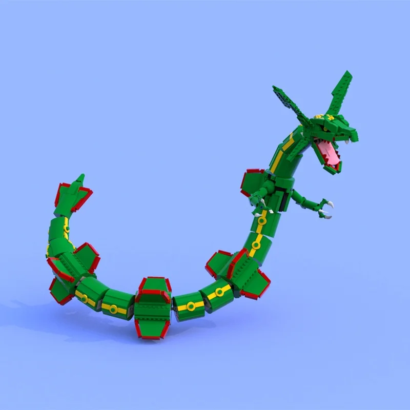 1417 pz MOC Pokemon Rayquaza M - Model Kit Rayquaza recensione e prezzo